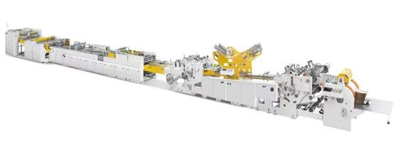 180-350gsm 시트 평면 하단 쇼핑 종이 가방 모양 기계 손잡이 구멍