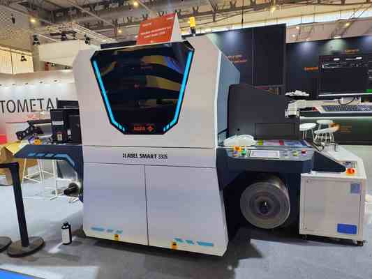 216mm 디지털 라벨 UV 프레스, 1200*600 dpi 해상도 및 10m/min - 75m/min 인쇄 속도