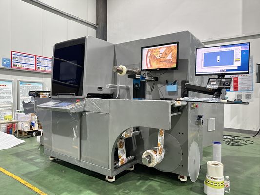 레이블 디지털 장식 기계 최대 60 m/min 속도 360 * 360 dpi 해상도 및 10-150 마이크로 라크 층 두께