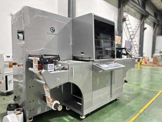 레이블 디지털 장식 기계 최대 60 m/min 속도 360 * 360 dpi 해상도 및 10-150 마이크로 라크 층 두께