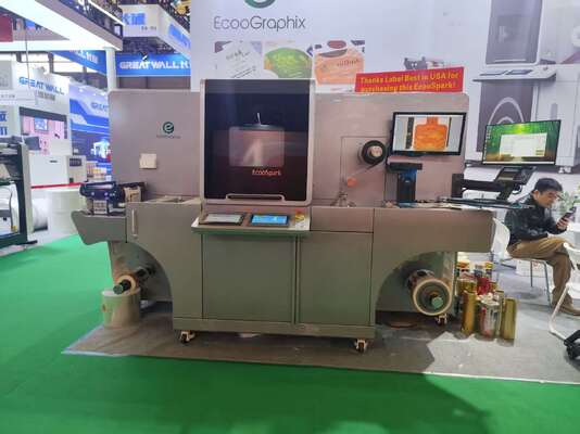 디지털 로터리 UV 라크 프린팅 및 콜드 포일링 기계