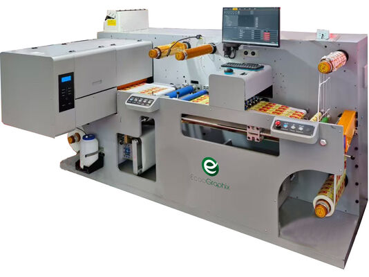 절단 및 라미네이션 기능이 있는 디지털 레이블 인쇄 기계