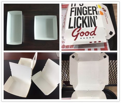 200Pcs/Min 600GSM KFC 푸드 박스 모서리 성형 기계
