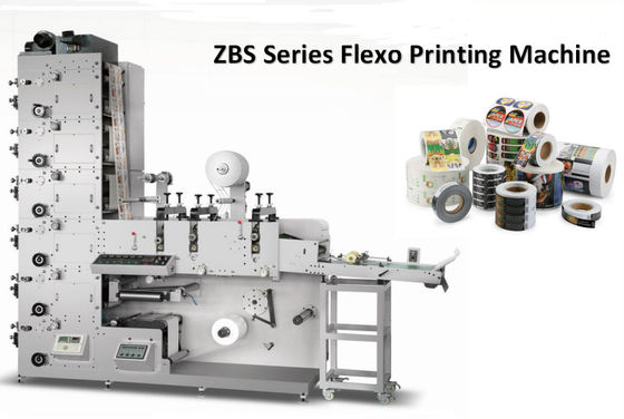 3개의 색깔 60m/Min Flexo UV 상표 인쇄기 320mm 웹 폭