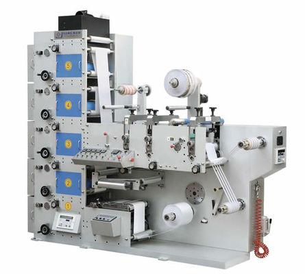 세라믹 Anilox 실린더를 가진 6개의 색깔 Flexographic UV 상표 인쇄 기계